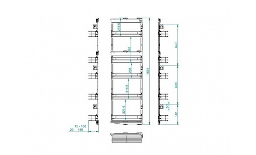 Карго бічне 200/5 ліве графіт MAXIMA CLASSIC WE31.0056.01.924 Rejs