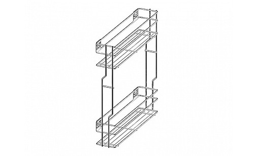 Кошик бічна cargo mini 150 L-450 метал хром VARIANT MULTI Rejs WE03.7319.01.001 Кошик бічна cargo mini 150 L-450 метал хром VARIANT MULTI Rejs WE03.7319.01.001