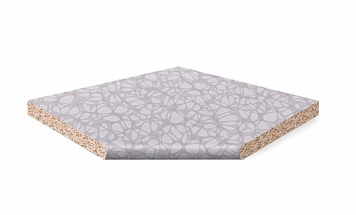 Кутовий елемент LUXEFORM W309 Меланж 1L R13 900х900х28 мм