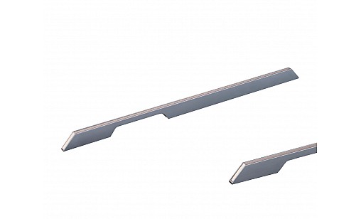 Ручка профільна DL 9355/0576 GR/ChSl Графіт/Шампань Рифлений ДС