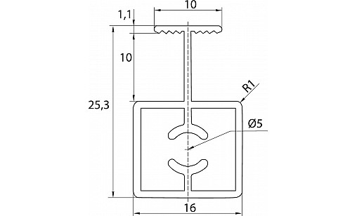Профіль Модена з'єднувальний L-5,5м Білий Глянець ДС ПрофіЛайн Профіль Модена з'єднувальний L-5,5м Білий Глянець ДС ПрофіЛайн