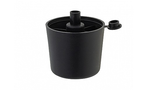 Ніжка-стопка 47х50мм регульована Чорна