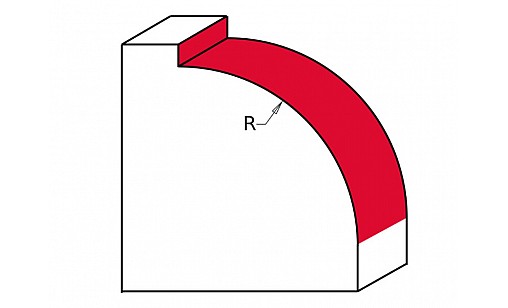 Фреза радіальна увігнута ТСТ, Ø22,2/54мм, S8 Milwaukee Фреза радіальна увігнута ТСТ, Ø22,2/54мм, S8 Milwaukee