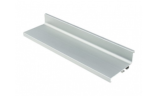 Профіль фронтальний алюмінієвий L (фасад без ручок) L = 4,2м 114-02-00-601