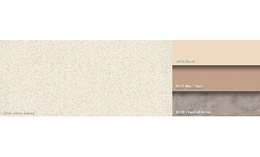 Столешница KronoSpan K215 BS Дюна Белая 1U R3,3 4100х600х38 мм влагост.