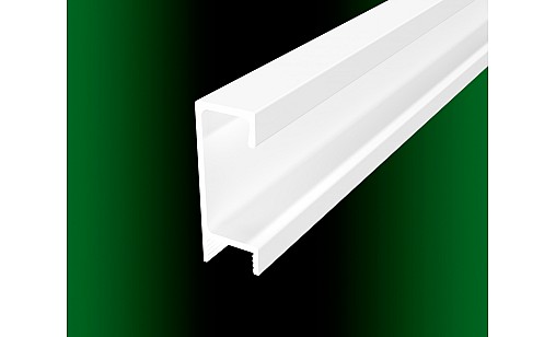 Ручка-профиль Н-3 16мм L-3,95м накладная WHT Белый ДС СтандартЛайн