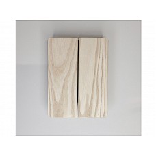 Ручка деревянная GEO 240/160 ясень WHITE