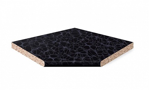 Кутовий елемент LUXEFORM W308 Меланж Рояль 1U R6 850х850х38 мм вологост.