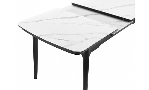 Стол обеденный Askold 1200(1600)*800*760 Snow White Matt Стол обеденный Askold 1200(1600)*800*760 Snow White Matt
