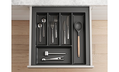 Лоток для кухонных приборов MAX  500 мм 390-450x490 графит TE36.0120.05.007 Rejs