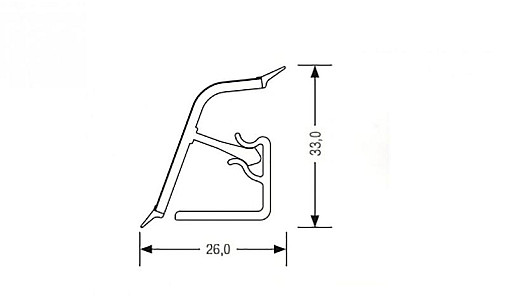 Плінтус S634 Тенеріфе 4,2 м/п LUXEFORM (WAP 118 98102)