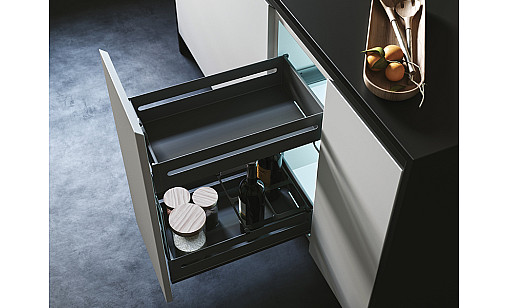 Карго 200/2 антрацит Quadra bottle pull out Hettich Q-363NMH Siderplast