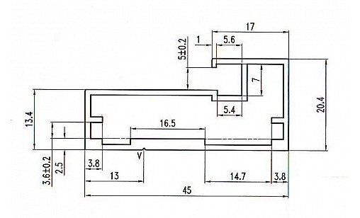 Профіль рамковий D-4 Чорний Браш