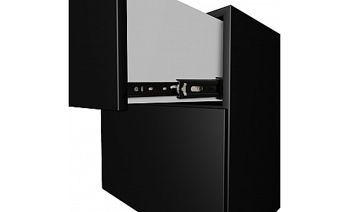 Направляюча телескопічна Push to open L-300мм Н-45мм Чорна ДС ПреміумЛайн Направляюча телескопічна Push to open L-300мм Н-45мм Чорна ДС ПреміумЛайн