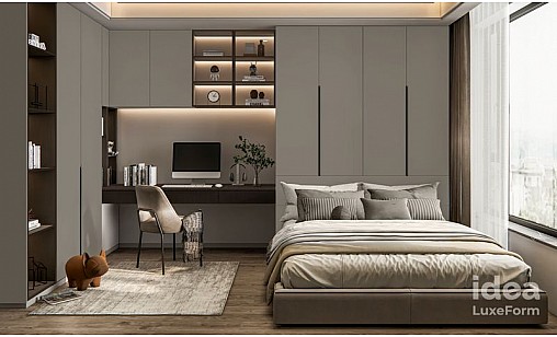 Фасад МДФ LUXEFORM FN-025 iS Клен Горный Текстурный (пластик в декор) 17,7 мм - idea