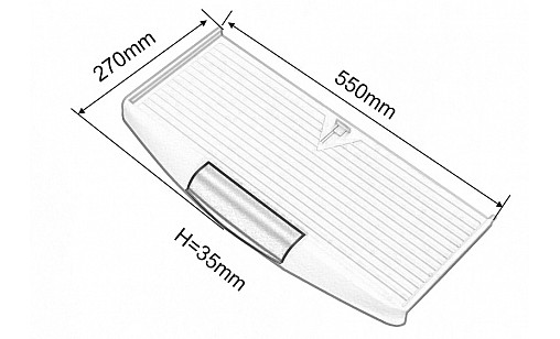 Полиця під клавіатуру Біла