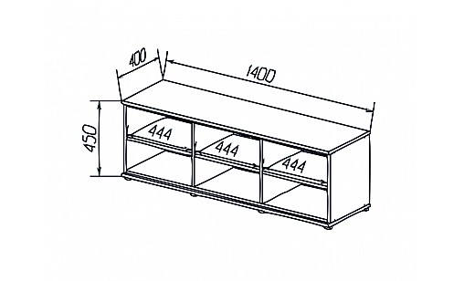 Комод Tina Білий Аляска/Дуб Сонома