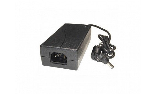 Трансформатор 60W 5А DC12 OEM PLC чорний з виделкою Biom