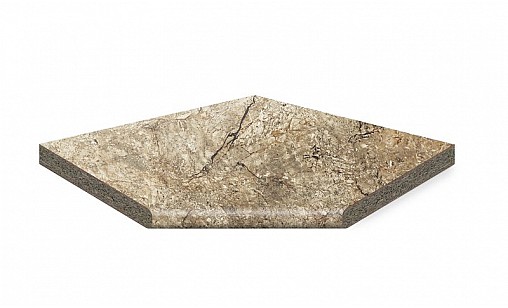 Кутовий елемент LUXEFORM W576 Шерл 1L R13 900х900х28 мм вологост.