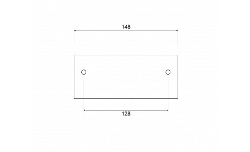Ручка профільна UA 02/0128 BM Чорний Матовий ДС