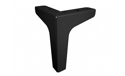 Опора меблева Ф.311.048 Н-120мм, 2мм, ПП12 чорний