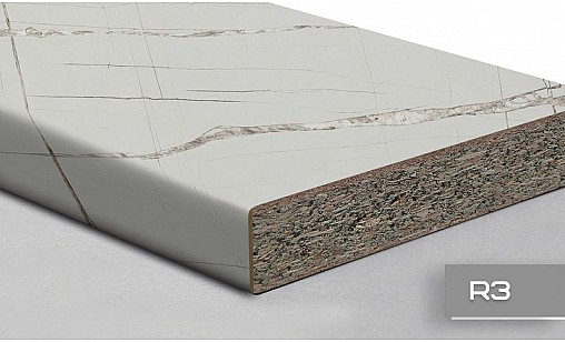 Стільниця LUXEFORM L154 Мармур Астурія 2U R3 3050х1200х38 мм вологост.