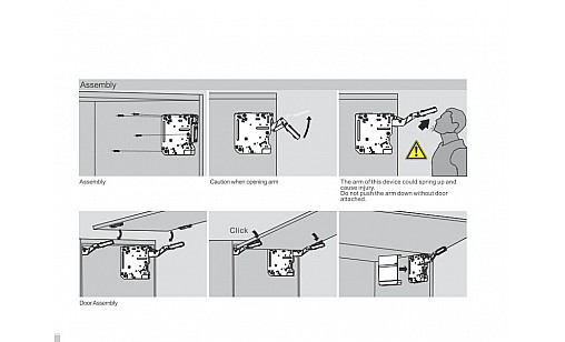 ДТС Механизм лифта подъёмного SQ (580-1250) SQ00AL универсальный левый-правый 2 шт в комплекте