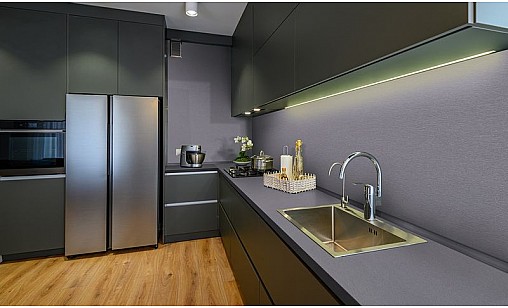 Стільниця LUXEFORM L2107 Сталь 2U R3 3050х1200х38 мм