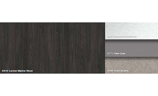 Стільниця KronoSpan K016 SU Морське Дерево Карбон 1U R3,3 4100х600х38 мм вологост.