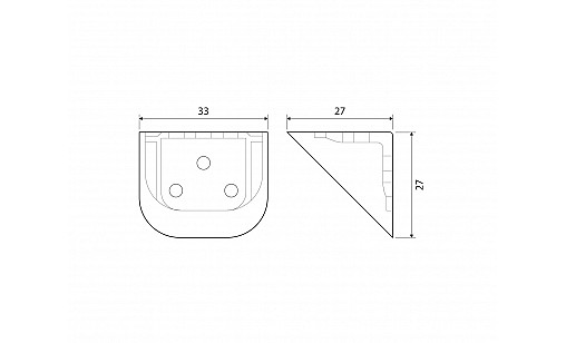 Уголок металлический двойной с накладкой белый ДС NEW Уголок металлический двойной с накладкой белый ДС NEW