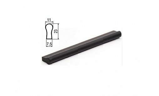 Ручка Ф.412.031 Монтес L 160-180 (ПФ12/2 чорний матовий)