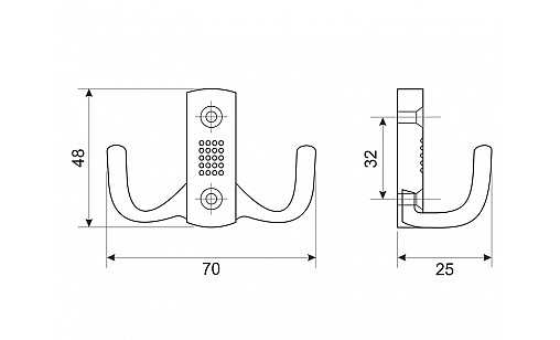 Крючок DW 341 AB Латунь ДС ОптимаЛайн