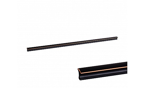 Ручка профiльна DL 222/ 576 ORB Чорний Матовий/Бронза Браш ДС