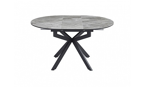 Стол обеденный Atlas 1050(1380)*760 Italy grey Glossy