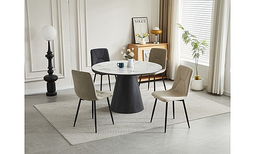 Стол обеденный Orion D1200*750 PP White Glossy