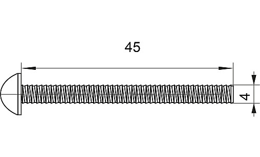 Гвинт 4х45мм, 50шт