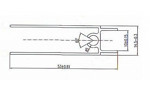Профиль нижний горизонтальный L-5,5м Венге ДС СтандартЛайн Профиль нижний горизонтальный L-5,5м Венге ДС СтандартЛайн