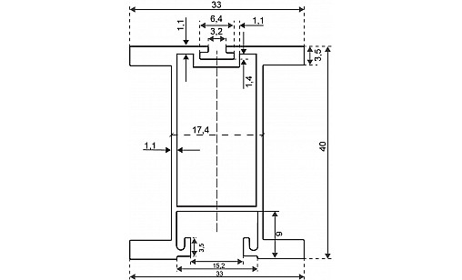 Профіль вертикальний БЕРЗ L-5,1м Срібло ДС СтандартЛайн Профіль вертикальний БЕРЗ L-5,1м Срібло ДС СтандартЛайн