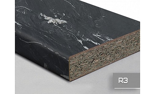 Стільшниця LUXEFORM L157 Мармур Каталонія 1U R3 3050х900х38 мм вологостійка