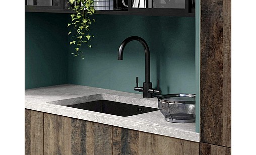 Столешница KronoSpan K215 BS Дюна Белая 1L R5,5 4100х600х28 мм