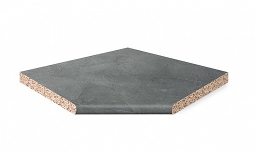 Кутовий елемент LUXEFORM W149 Мармур Кастілія 1U R6 850х850х28 мм