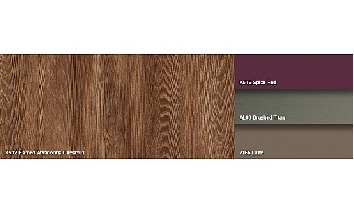 ДСП KronoSpan K532 AD Каштан Арвадонна Полум'яний вологост. 2800х2070х18 мм