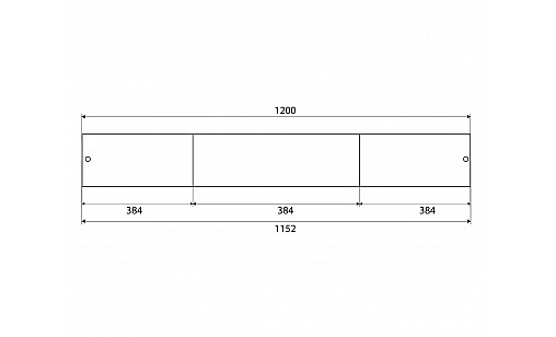 Ручка профільна DL 199/1152 BLKM Чорний Матовий ДС Ручка профільна DL 199/1152 BLKM Чорний Матовий ДС