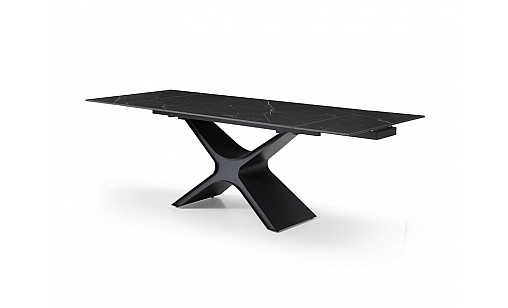 Стіл обідній Ragnar 1600(2400)*900*750 Shks Black Matt