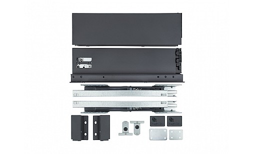 Тандембокс SLIM 16мм L-450мм  Н-86мм Графіт ДС ПреміумЛайн