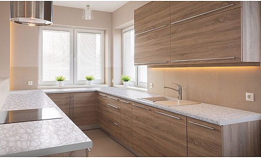 Стінова панель LUXEFORM W309 Меланж бекинг пластик білий 3050х600х10 мм