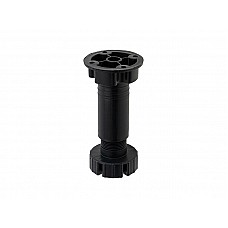 Ніжка H-100мм кухонна пластикова Чорна ДС СтандартЛайн