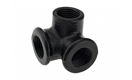 Крепление угловое трёх труб D-19мм  Чёрное  ДС