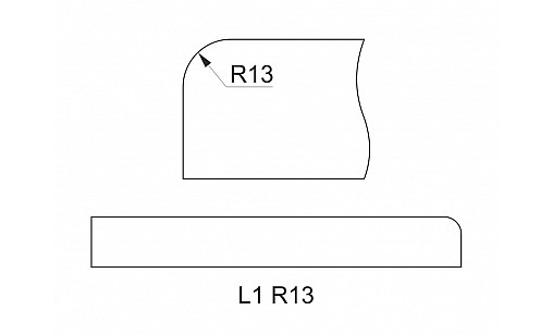 Стільниця LUXEFORM S606 Мiтлош Бежевий 1L R13 4200х600х28 мм Стільниця LUXEFORM S606 Мiтлош Бежевий 1L R13 4200х600х28 мм