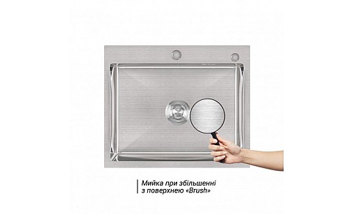 Мойка нержавеющая LIDZ H6050 Brush 3,0/0,8 мм с дозатором Мойка нержавеющая LIDZ H6050 Brush 3,0/0,8 мм с дозатором